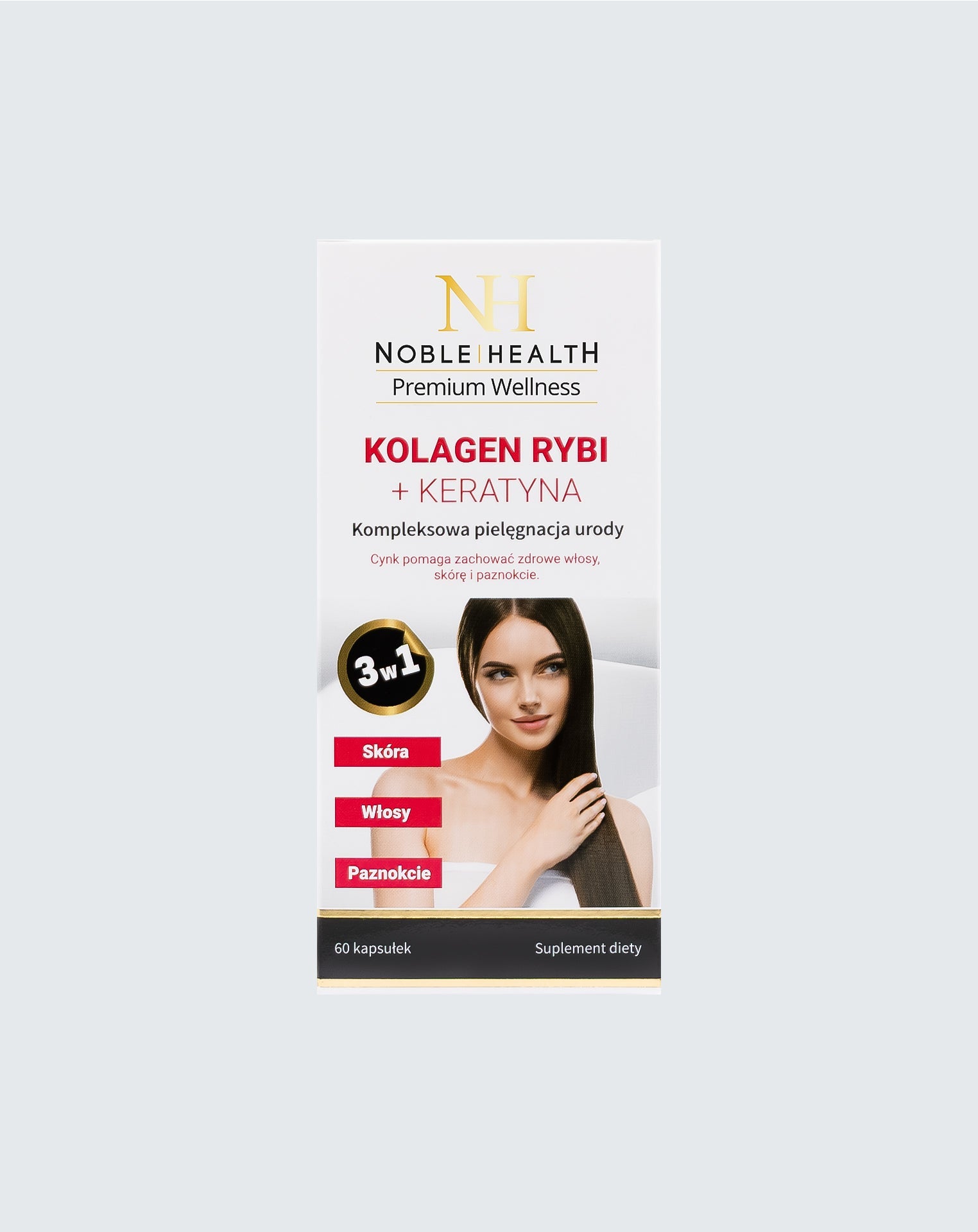 Collagene di pesce + cheratina - Noble Health Pelle, capelli, unghie sani