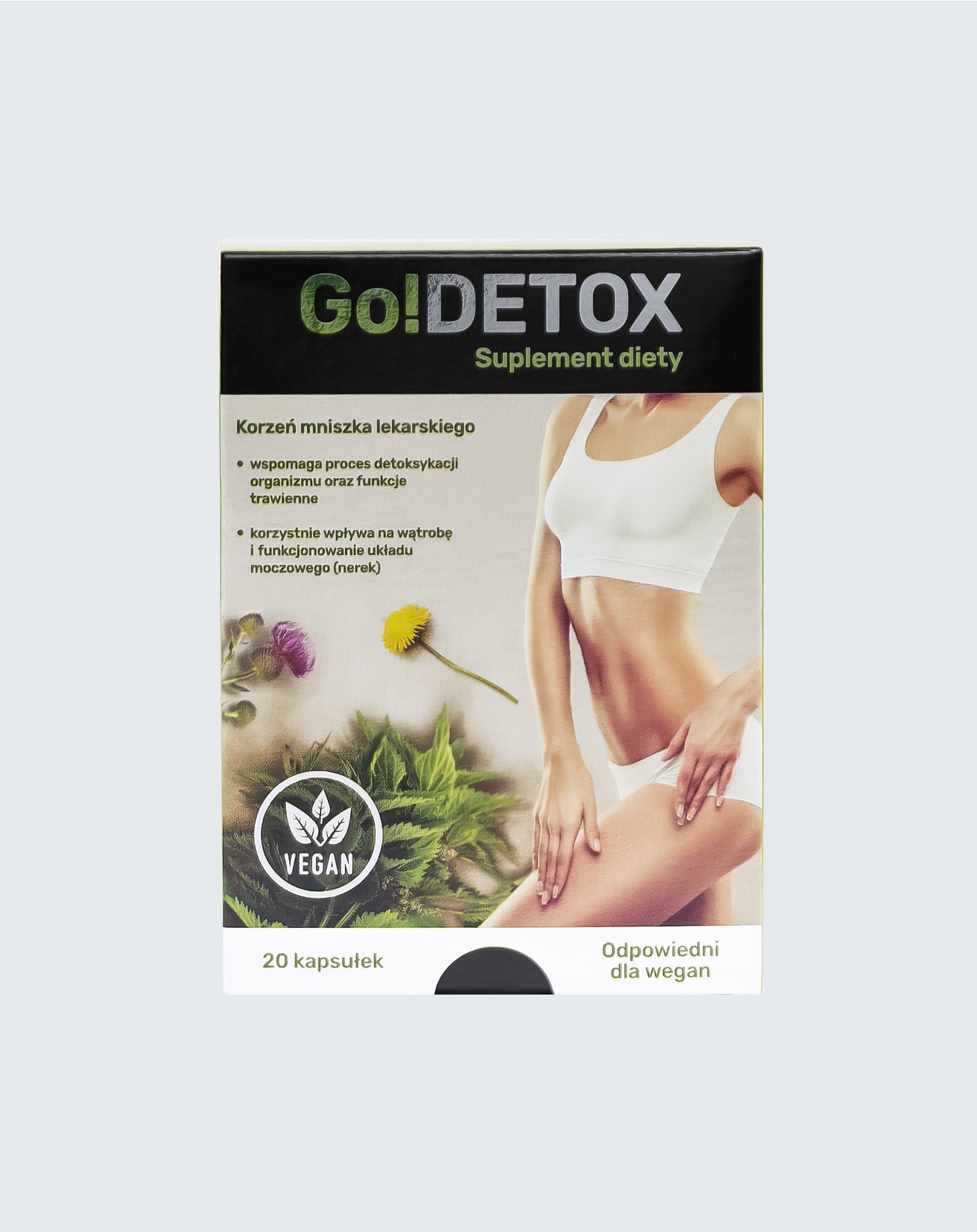 Go!Detox GoDetox Noble Health Liver Support Rimozione tossine disintossicanti 20 capsule