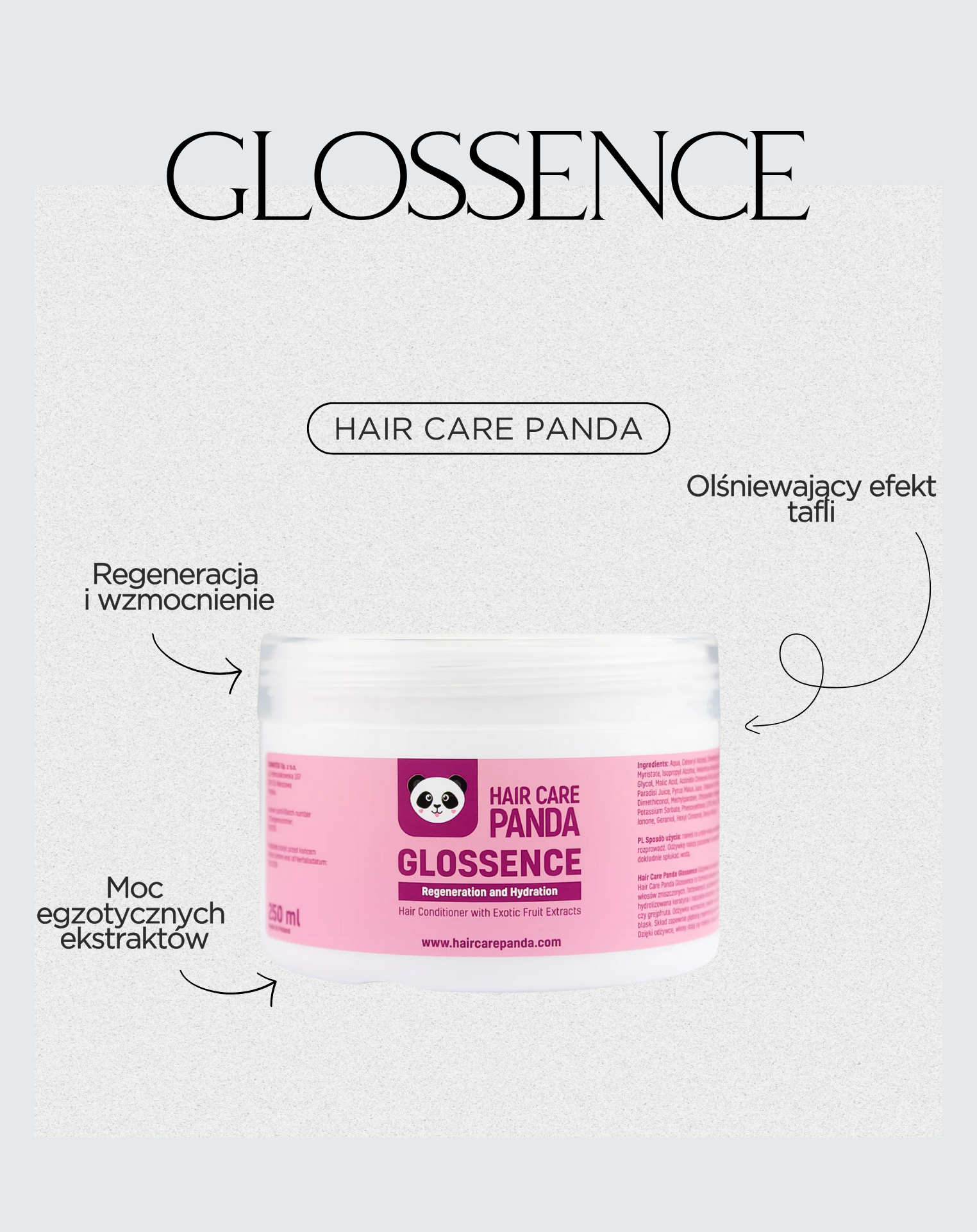 Glossence - Balsamo per capelli Hair Care Panda