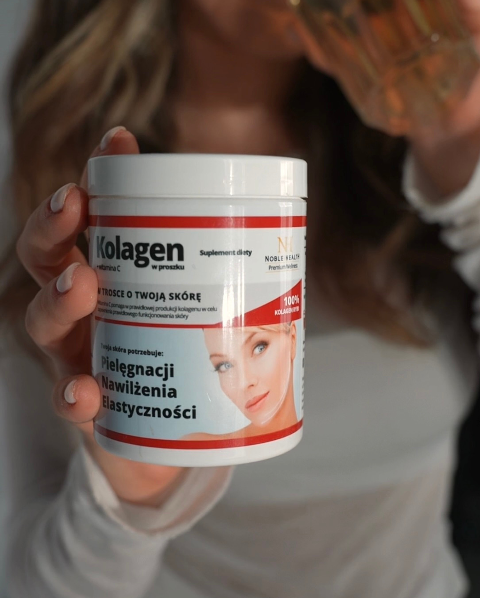 Collagene + vitamina C in polvere - Noble Health Pelle sana e bella