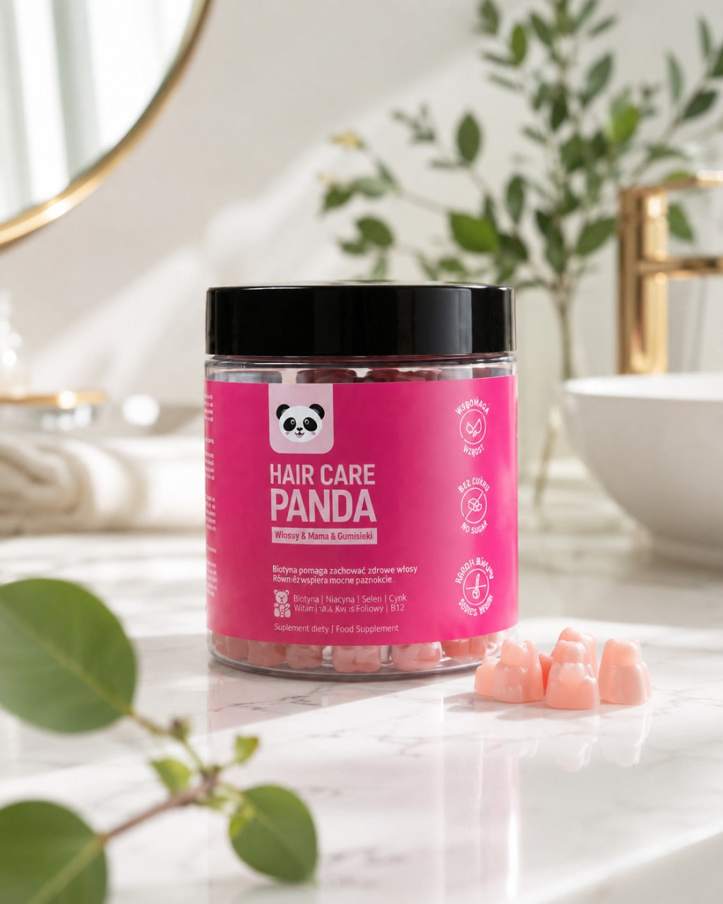 Gomme vegane - Panda per la cura dei capelli