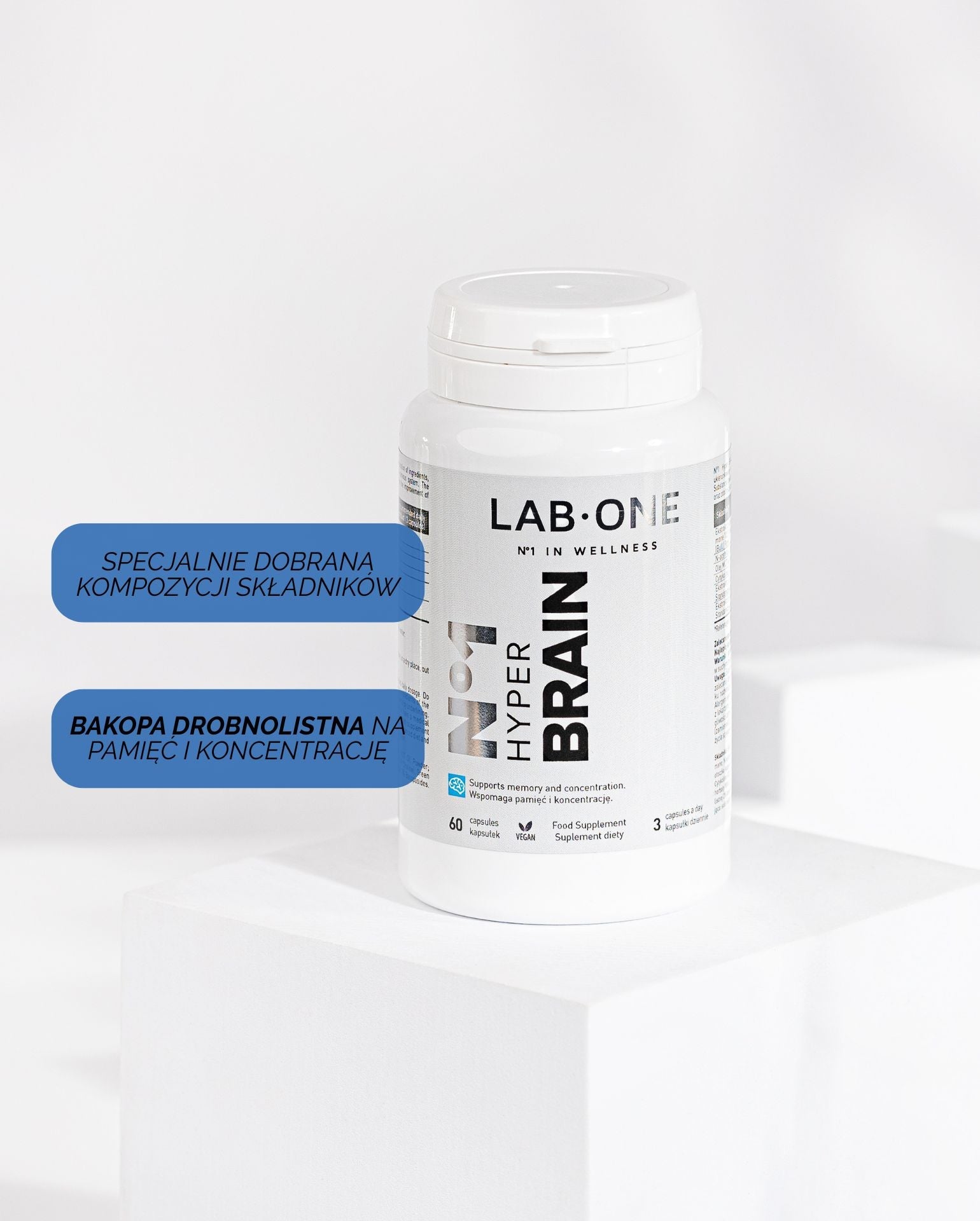 LAB ONE HYPER BRAIN 60 caps Concentrazione memory focus Olio MCT