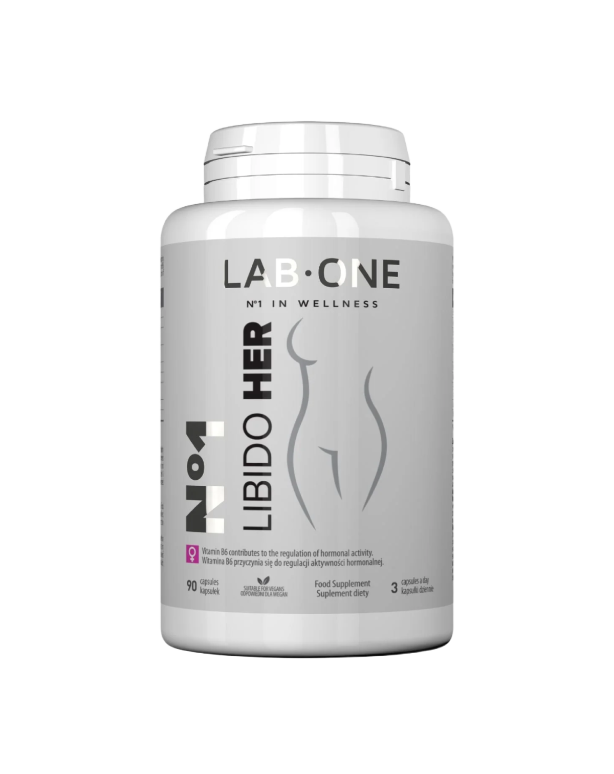 LAB ONE LIBIDO HER Shilajit VEGAN Fertilità Funzioni riproduttive 90 pz