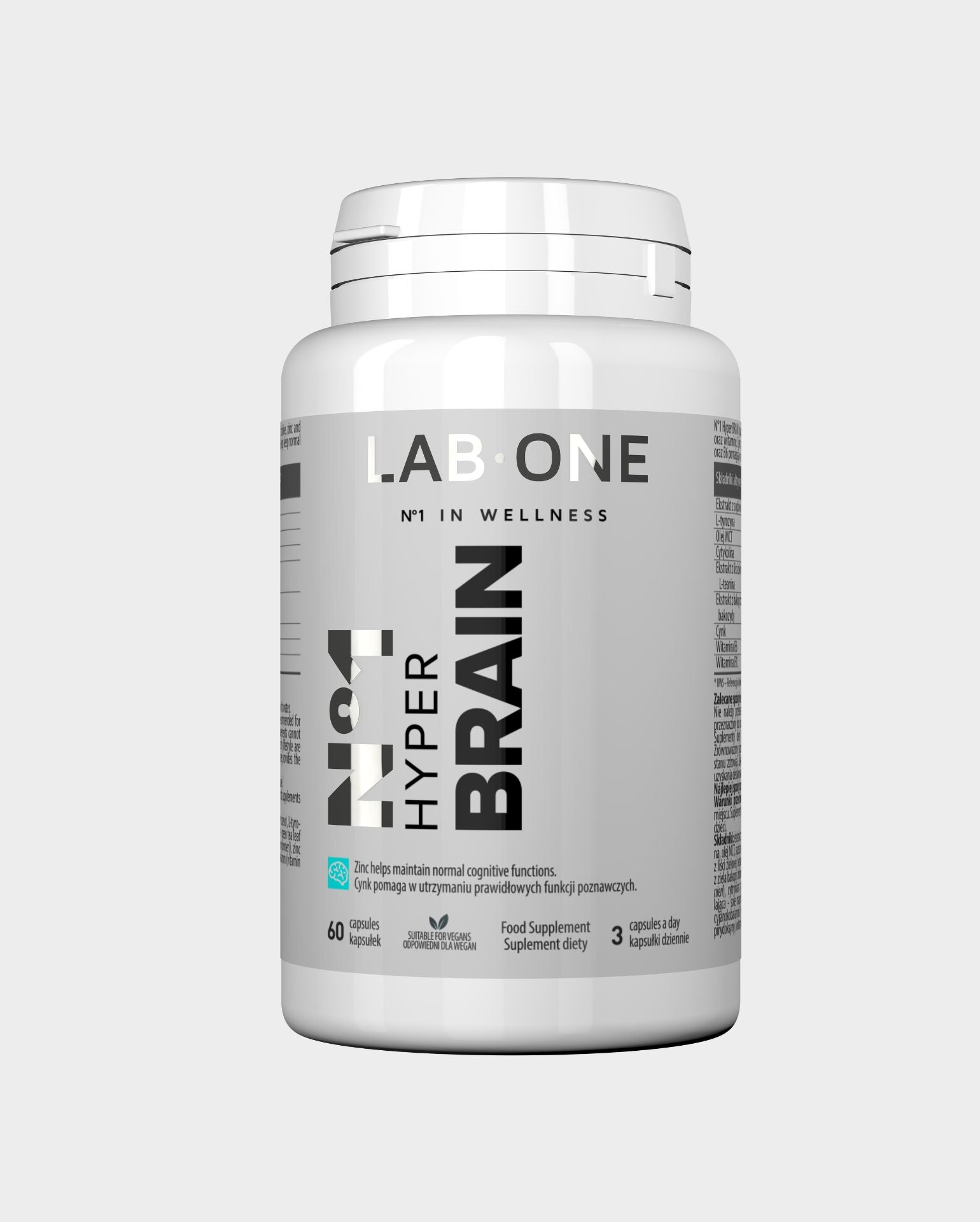 LAB ONE HYPER BRAIN 60 caps Concentrazione memory focus Olio MCT