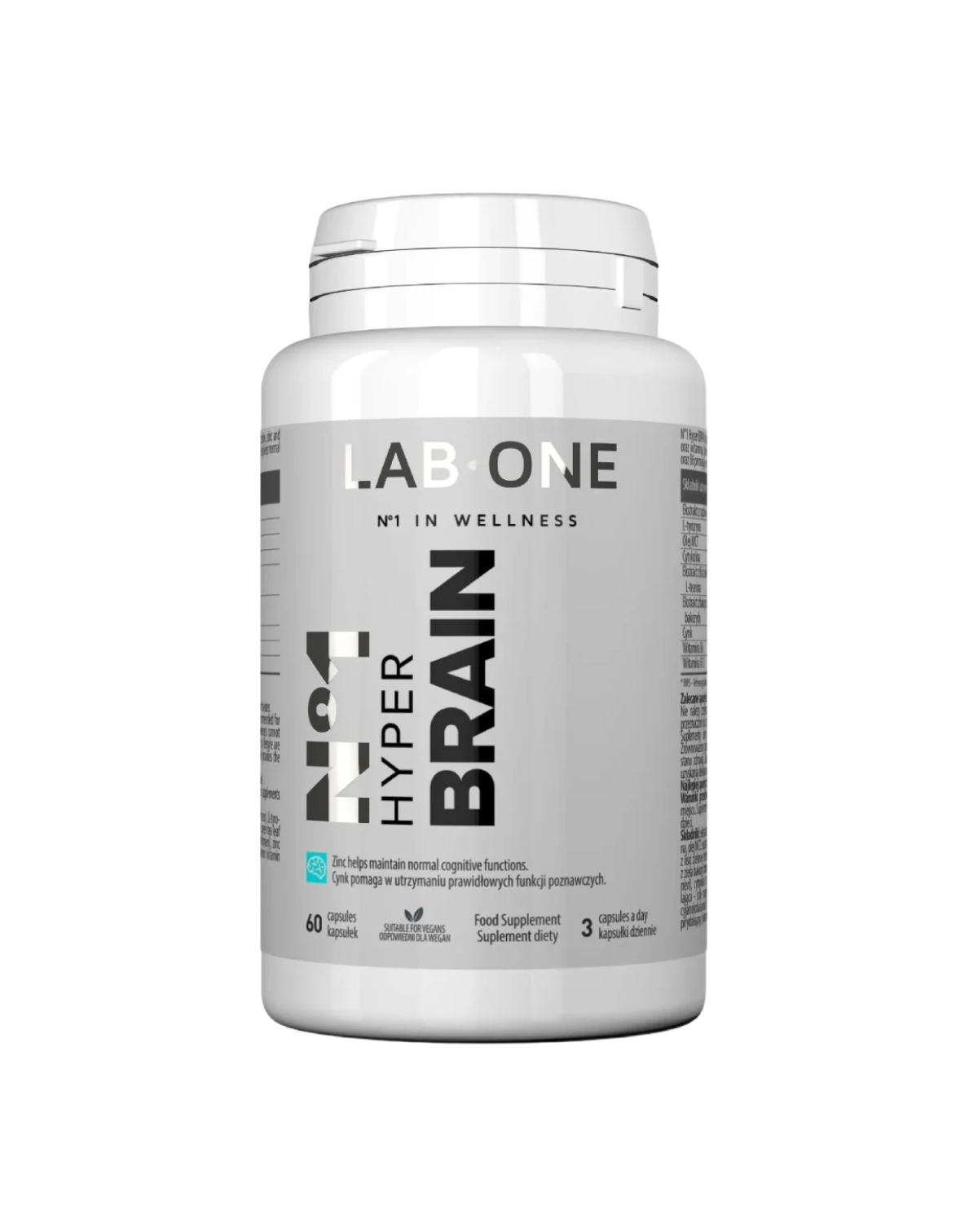 LAB ONE HYPER BRAIN 60 caps Concentrazione memory focus Olio MCT