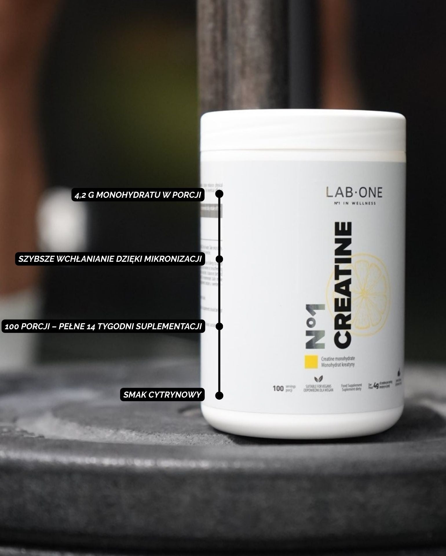 LAB ONE Creatina Creatina Creatina Monoidrato Limone 5mg 500g