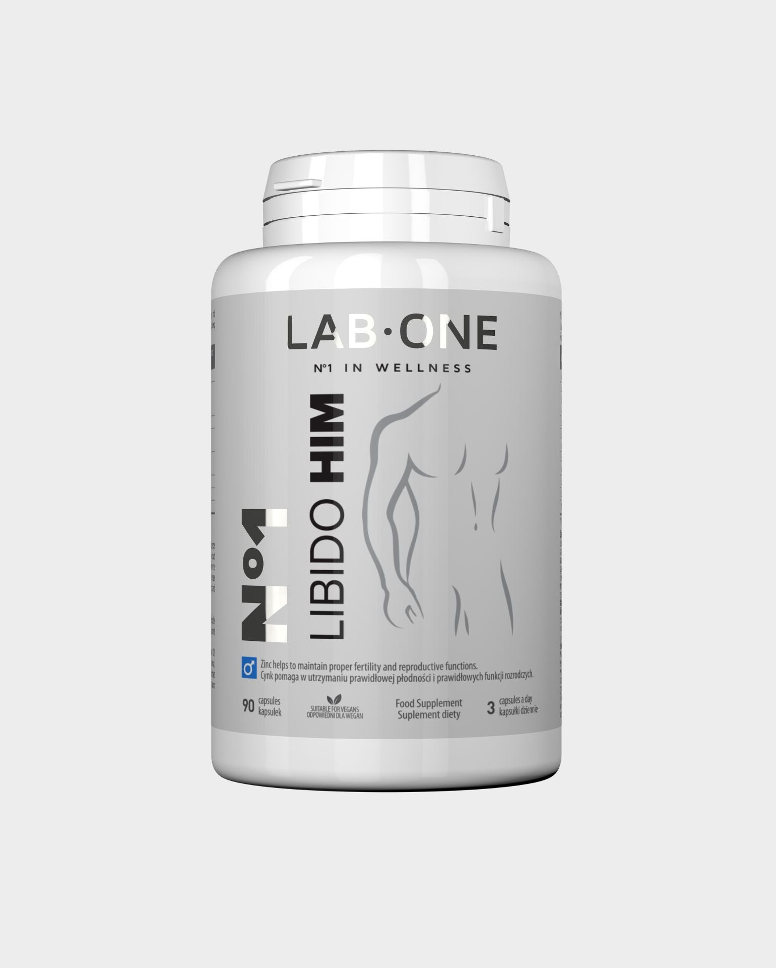 Lab One N°1 Libido Him L-Arginina ginseng potenza erezione 90 capsule