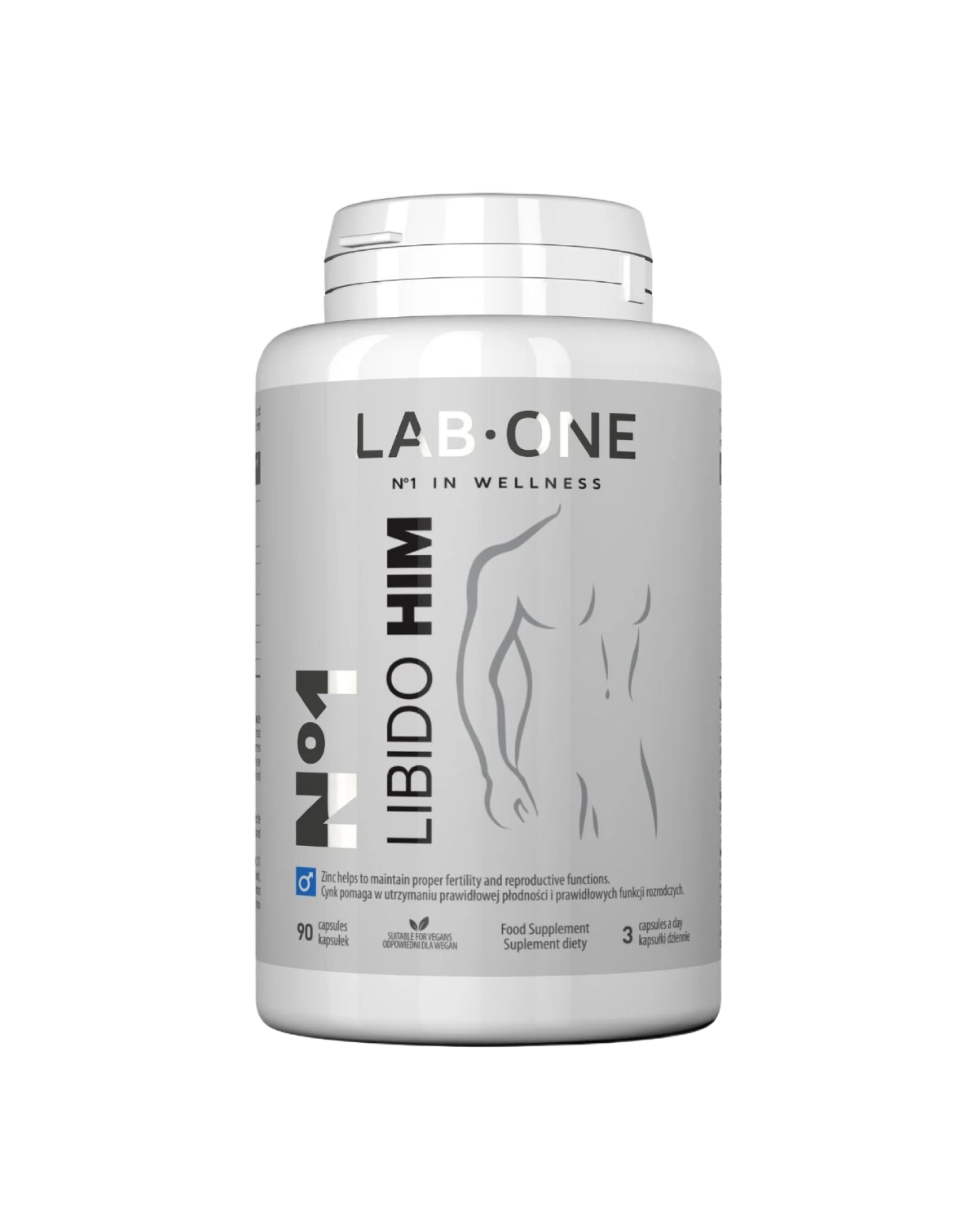 Lab One N°1 Libido Him L-Arginina ginseng potenza erezione 90 capsule