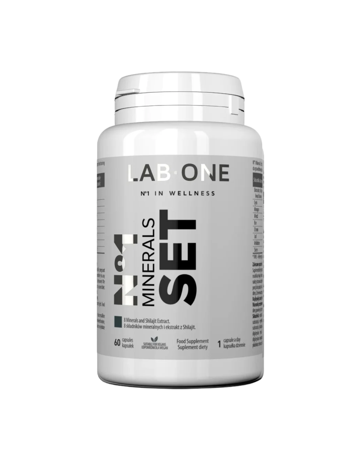SET MINERALI LAB ONE 60 capsule Zinco Manganese Rame Iodio Cromo Molibdeno Selenio