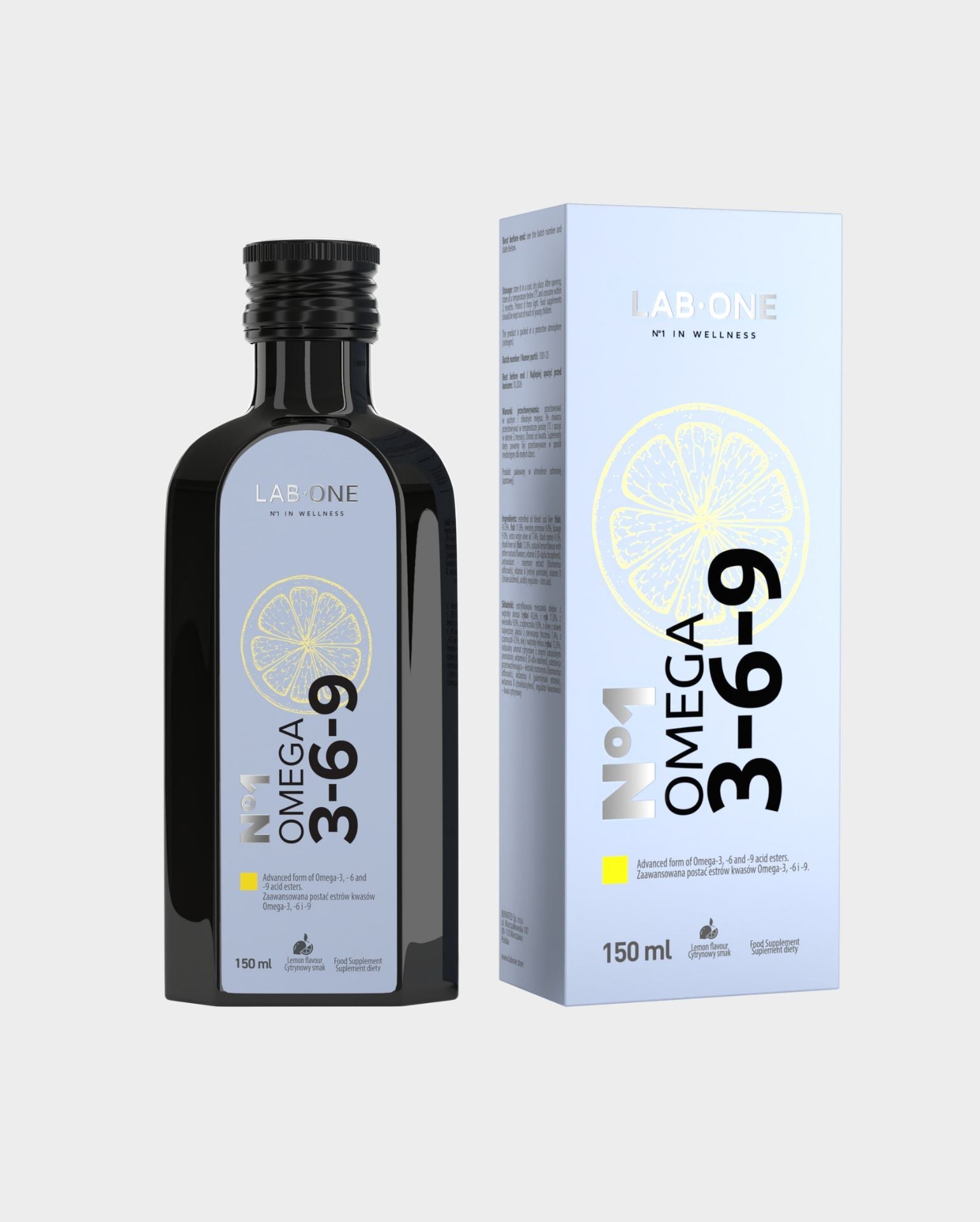 Lab One Omega 3 6 9 Esteri Etilici EPA DHA 98% Limone 150ml
