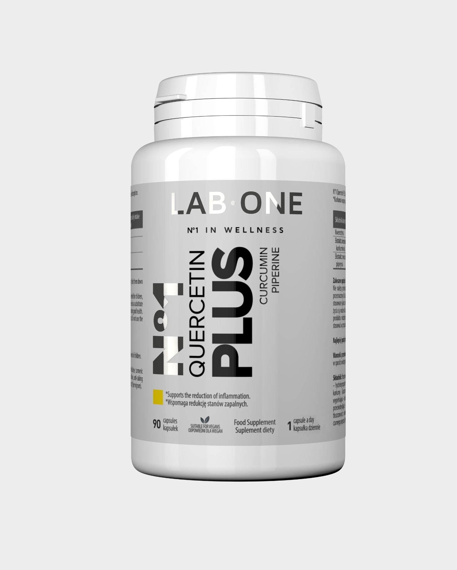 LAB ONE QUERCETIN PLUS 90 pz. Curcumina Quercetina Piperina Immunità