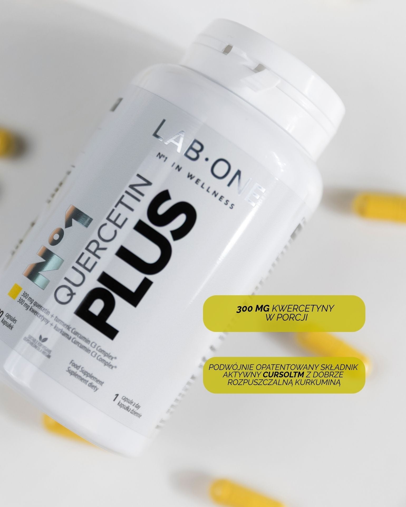 LAB ONE QUERCETIN PLUS 90 pz. Curcumina Quercetina Piperina Immunità