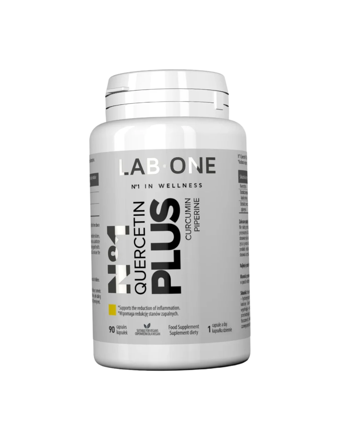 LAB ONE QUERCETIN PLUS 90 pz. Curcumina Quercetina Piperina Immunità
