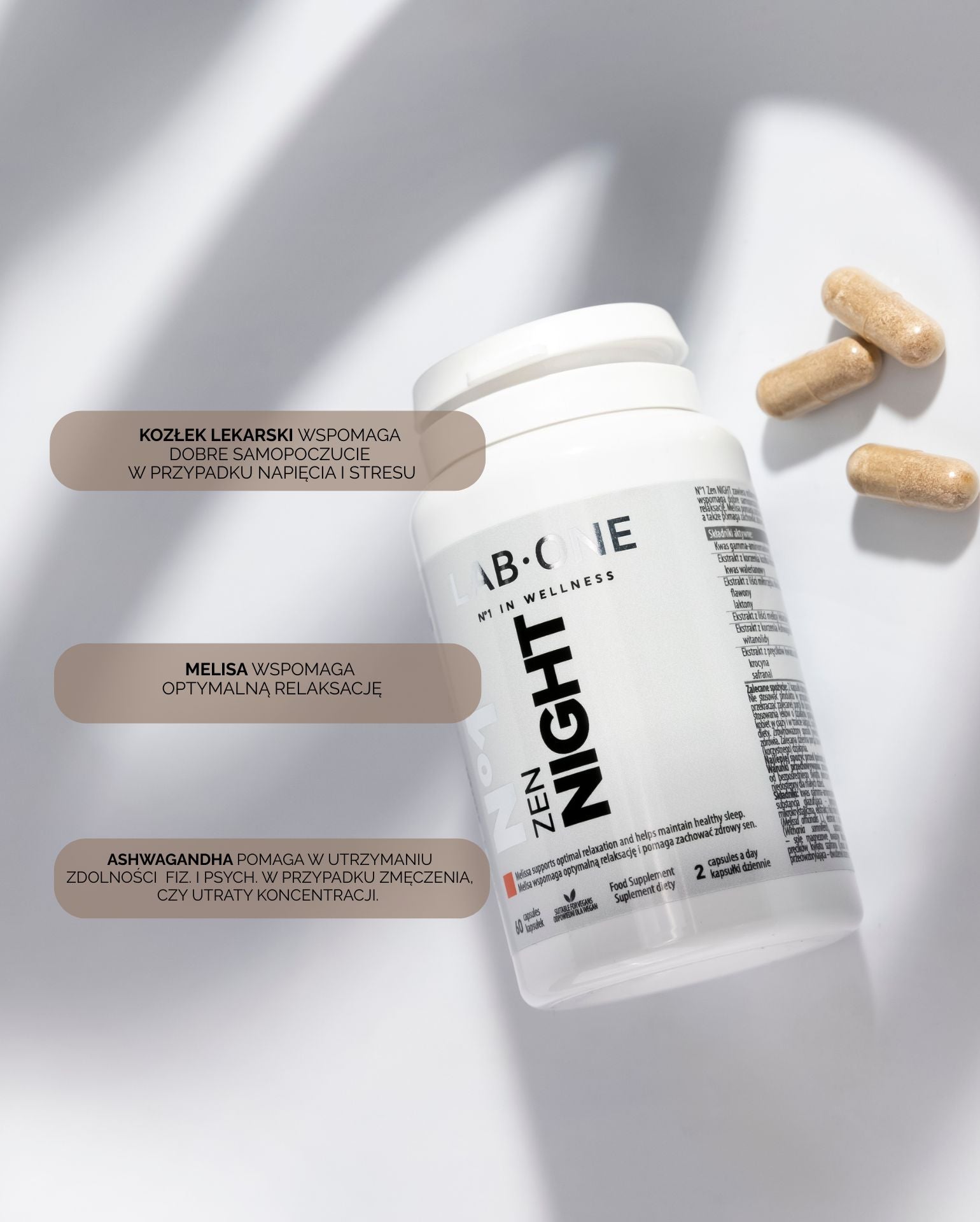 LAB ONE ZEN NIGHT 60 caps Dormire meglio Rilassa Rende più facile addormentarsi